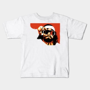 Macho Man With Sunglasses Kids T-Shirt